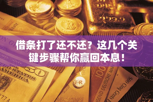 济南借条打了还不还？这几个关键步骤帮你赢回本息！