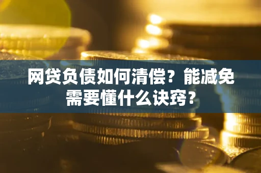济南网贷负债如何清偿？能减免需要懂什么诀窍？