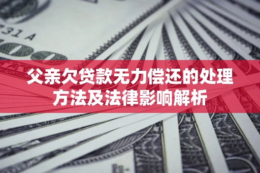 济南父亲欠贷款无力偿还的处理方法及法律影响解析
