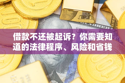 济南借款不还被起诉？你需要知道的法律程序、风险和省钱技巧