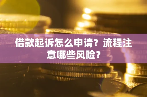 济南借款起诉怎么申请？流程注意哪些风险？